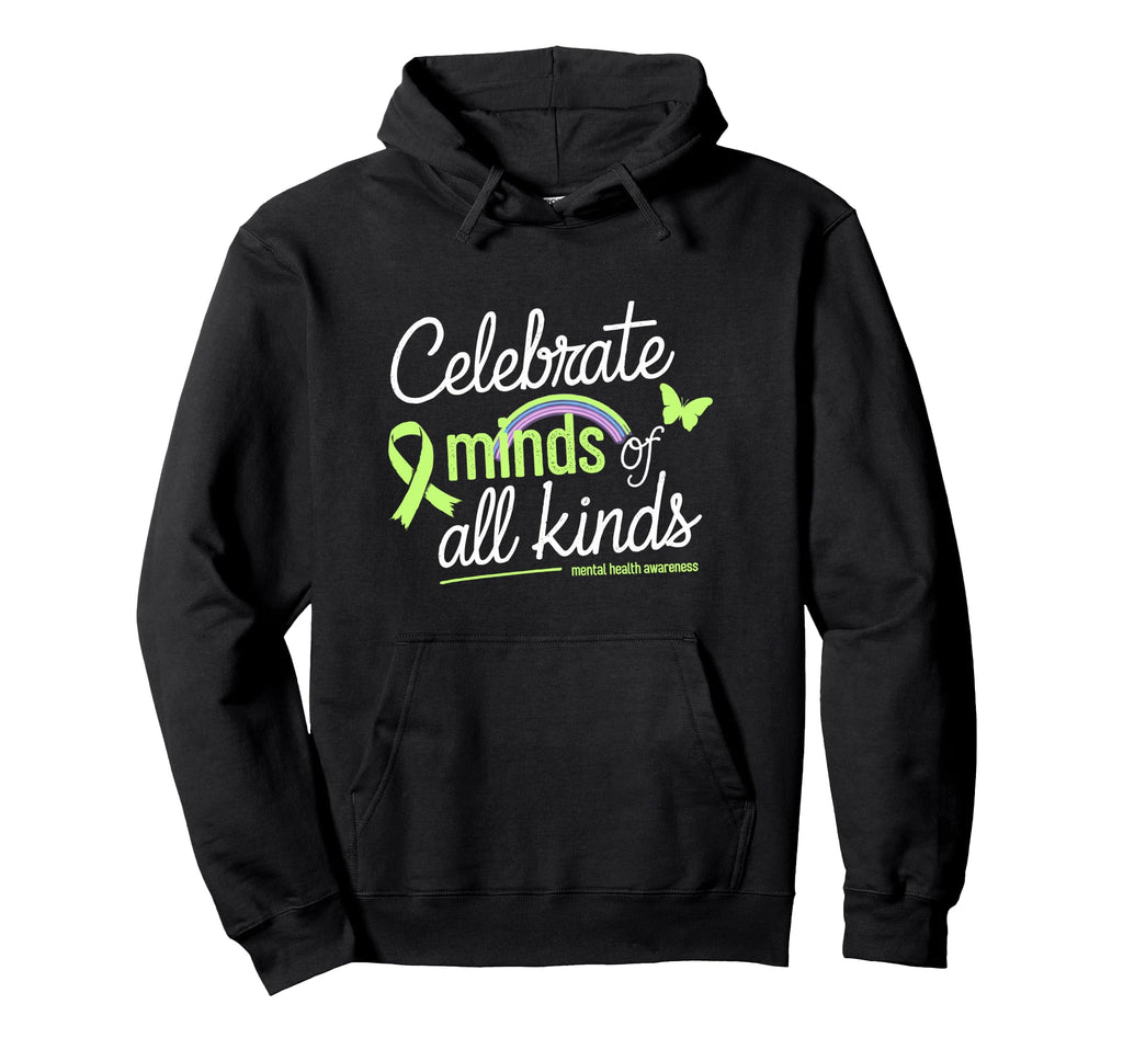 Mental Health Awareness Month Green Hoodie - Custom Art Print for Adults - T-Shirt, Sweatshirt, Hoodie