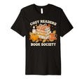 Fall Bibliophile Cozy Readers Book Society T-Shirt - Unique Graphic Unisex - T-Shirt, Sweatshirt, Hoodie
