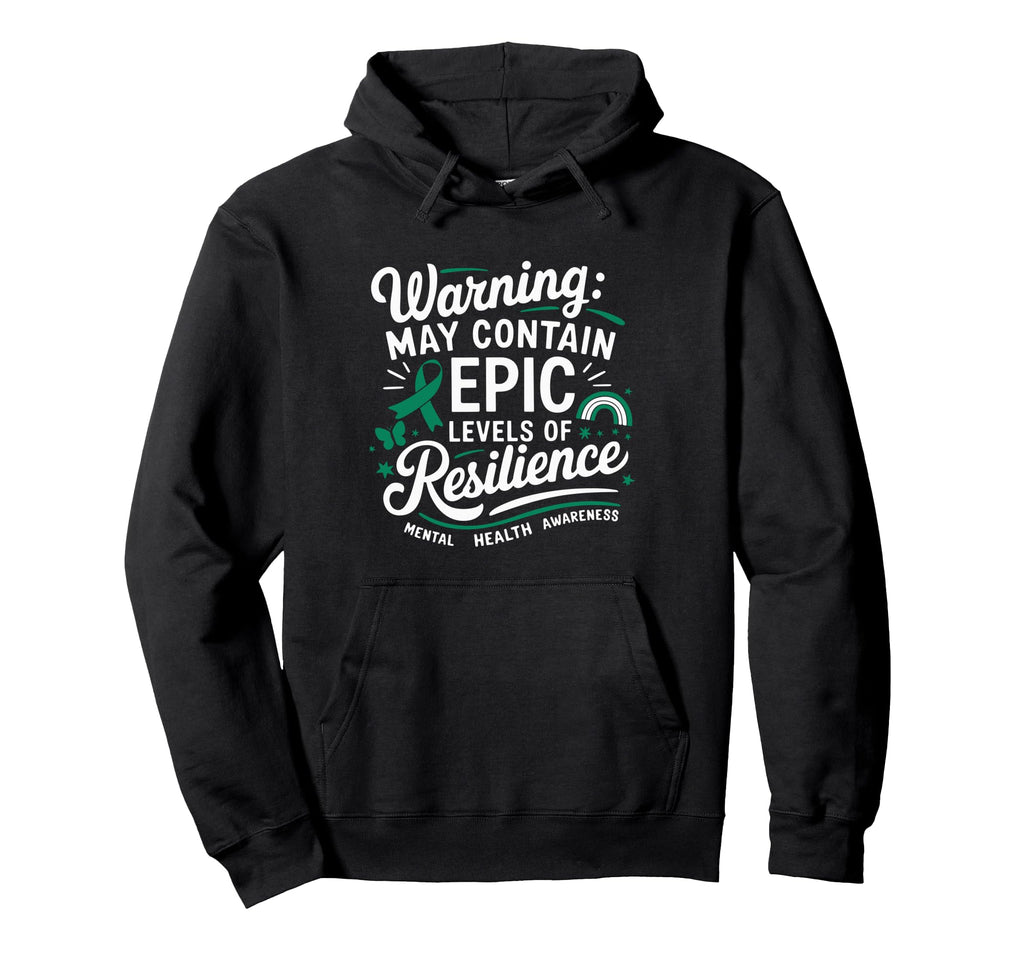 Funny Mental Health Awareness Hoodie - Aesthetic Graphic Men Women - T-Shirt, Sweatshirt, Hoodie