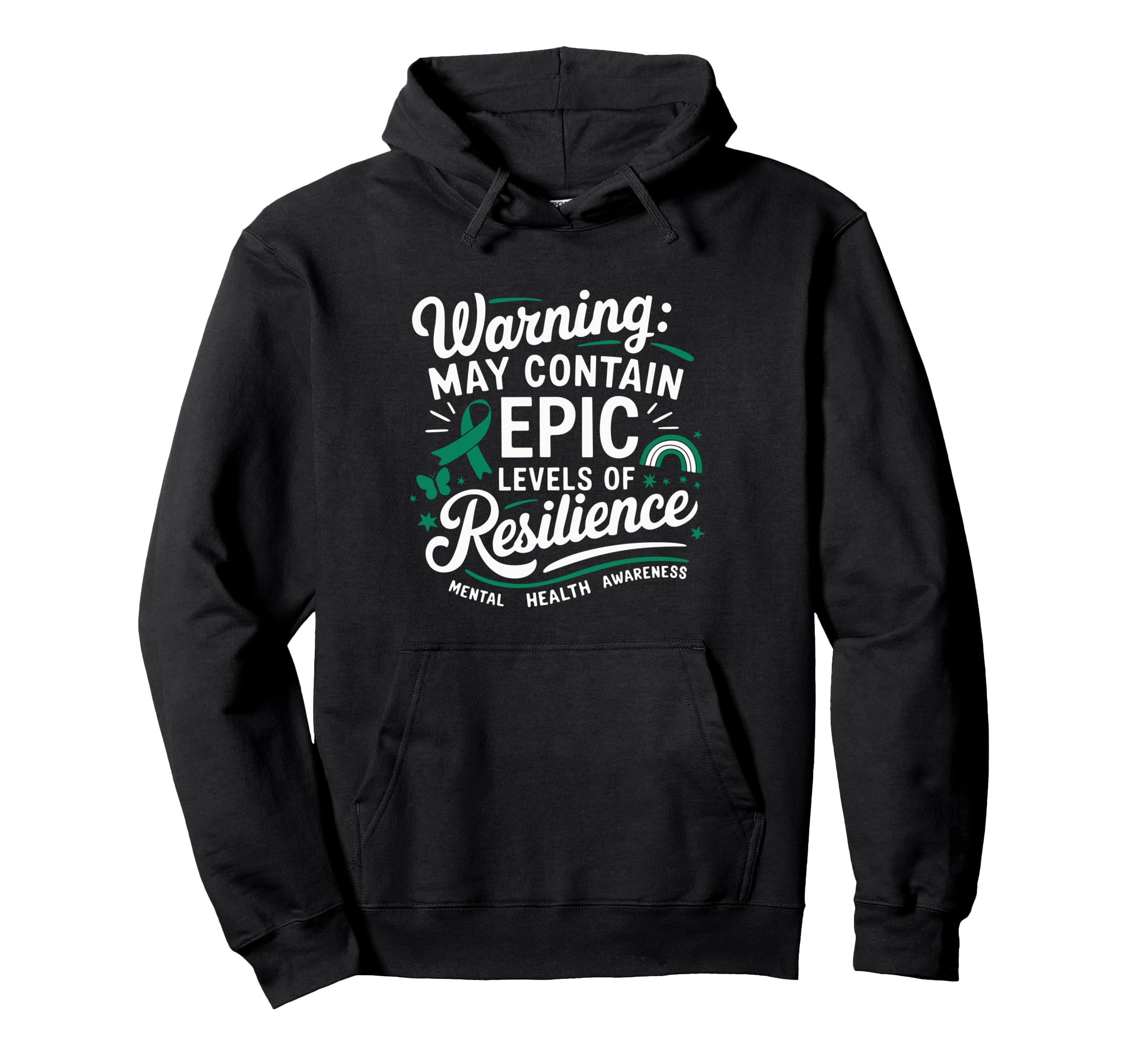 Funny Mental Health Awareness Hoodie - Aesthetic Graphic Men Women - T-Shirt, Sweatshirt, Hoodie