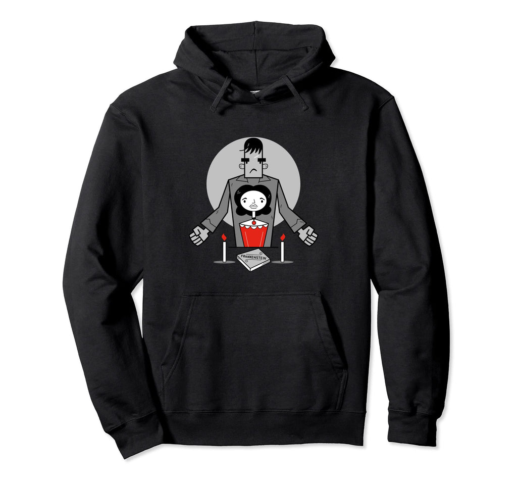 Frankenstein Mary Shelley Spooky Hoodie - Unique Graphic for Adults - T-Shirt, Sweatshirt, Hoodie