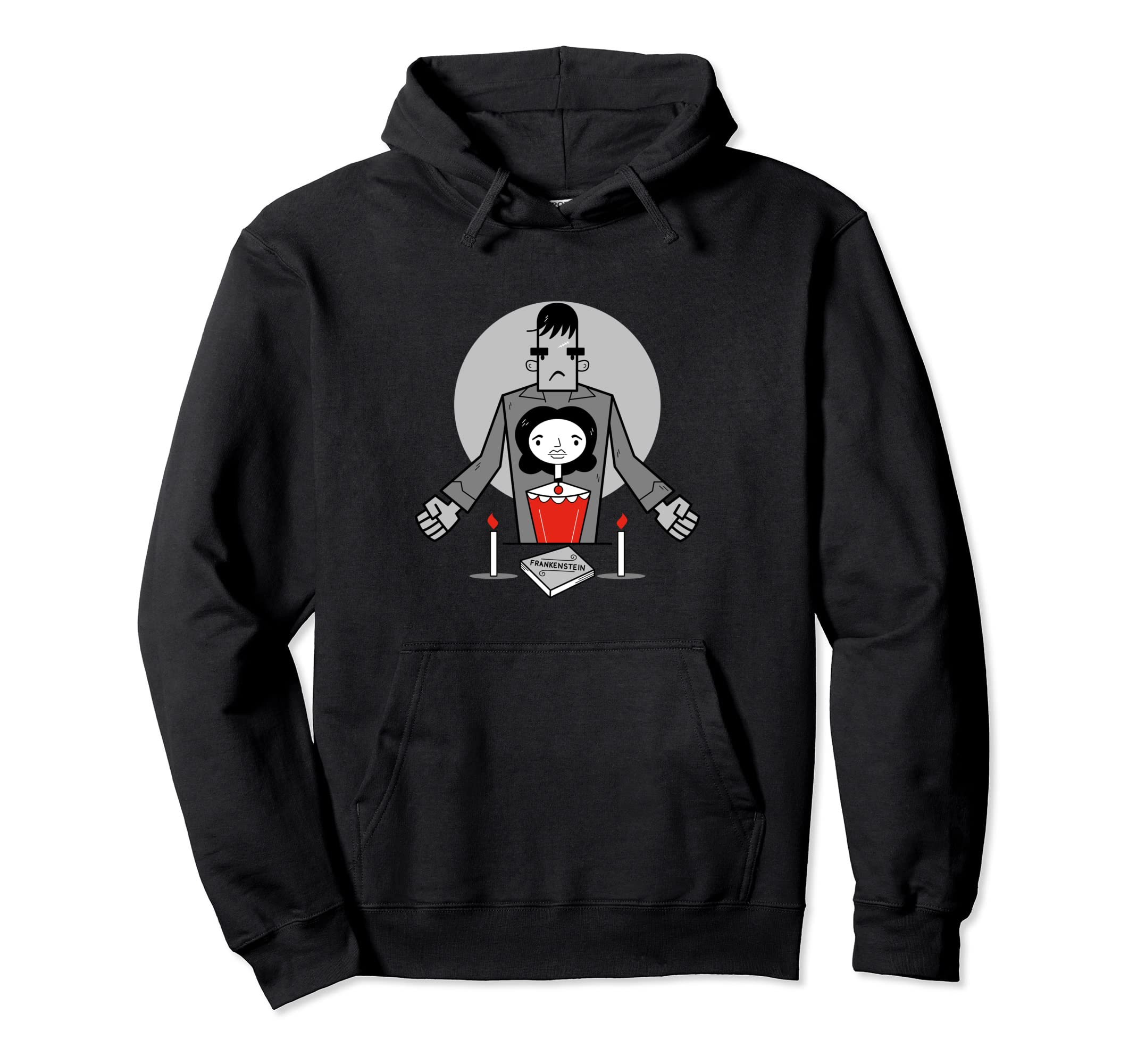 Frankenstein Mary Shelley Spooky Hoodie - Unique Graphic for Adults - T-Shirt, Sweatshirt, Hoodie