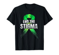 End Stigma Mental Health Awareness Green T-Shirt - Unique Graphic Unisex - T-Shirt, Sweatshirt, Hoodie