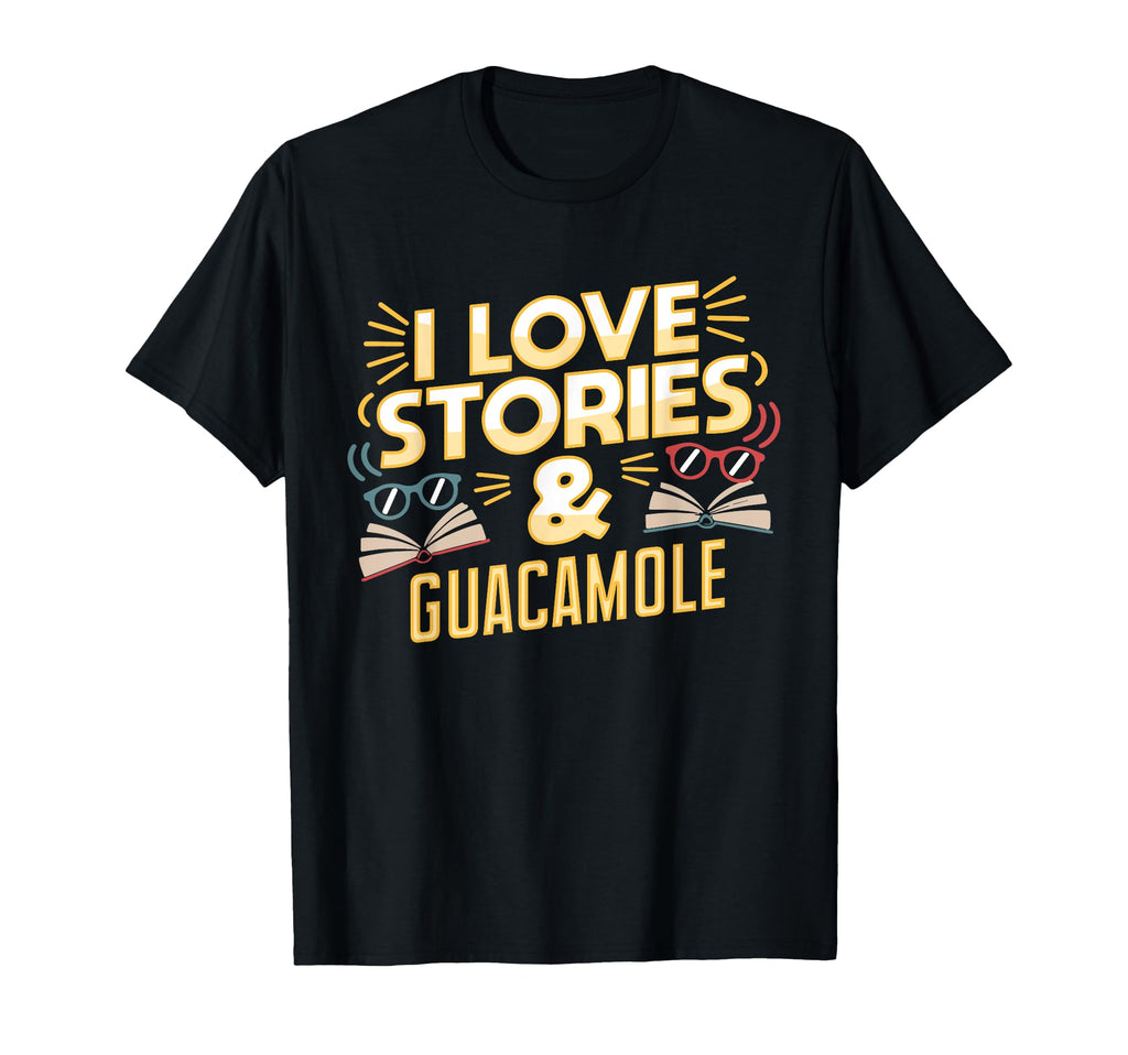 Funny Book Lover And Guacamole Reading T-Shirt - Custom Art Print Men Women - T-Shirt, Sweatshirt, Hoodie