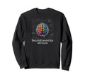 Colorful Rainbow Brain Neurodiversity Sweatshirt - Streetwear Style Unisex - T-Shirt, Sweatshirt, Hoodie