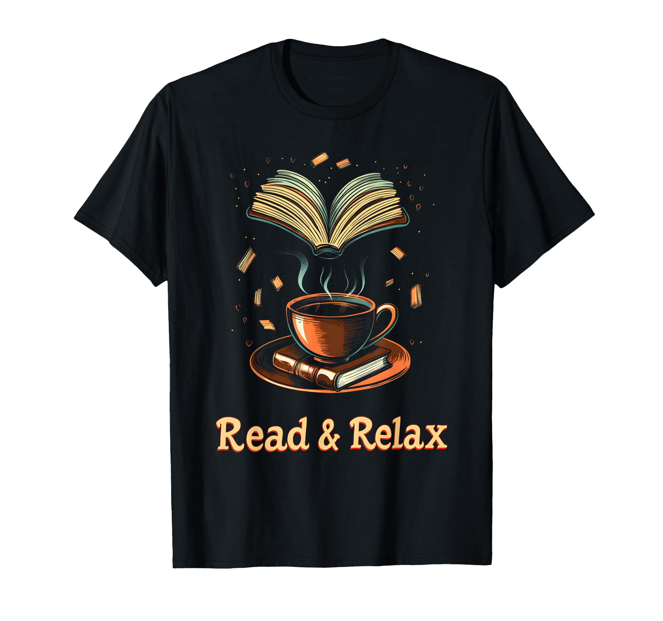 Cozy Book And Coffee Lovers T-Shirt - Graphic Print for Adults - T-Shirt, Sweatshirt, Hoodie
