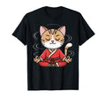 Zen Cat Meditation Kawaii Calm T-Shirt - Minimalist Print Unisex - T-Shirt, Sweatshirt, Hoodie