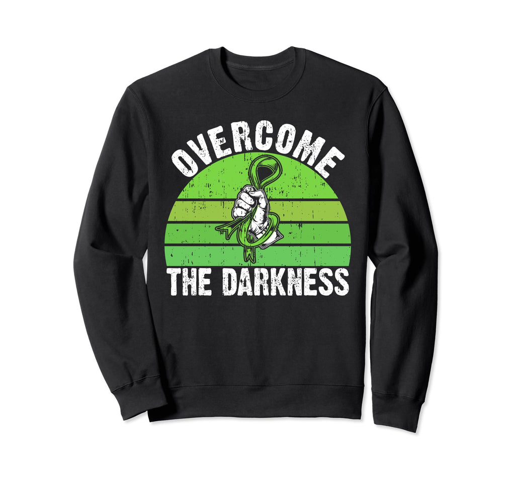 Overcome Darkness Mental Health Sweatshirt - Graphic Print Unisex - T-Shirt, Sweatshirt, Hoodie