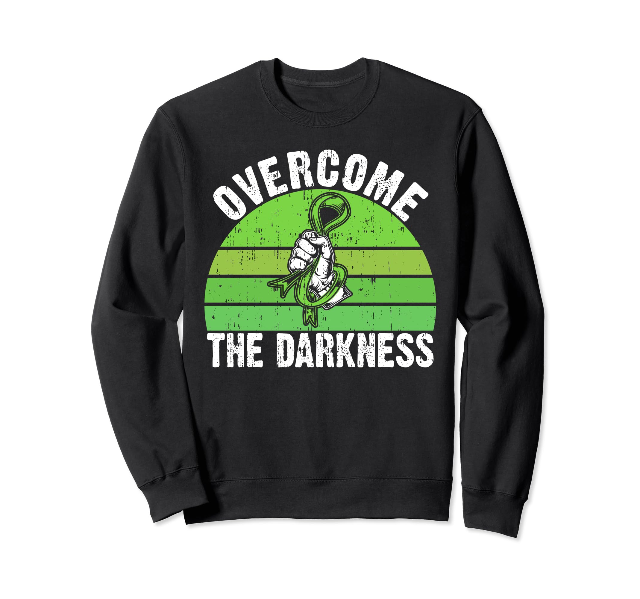 Overcome Darkness Mental Health Sweatshirt - Graphic Print Unisex - T-Shirt, Sweatshirt, Hoodie