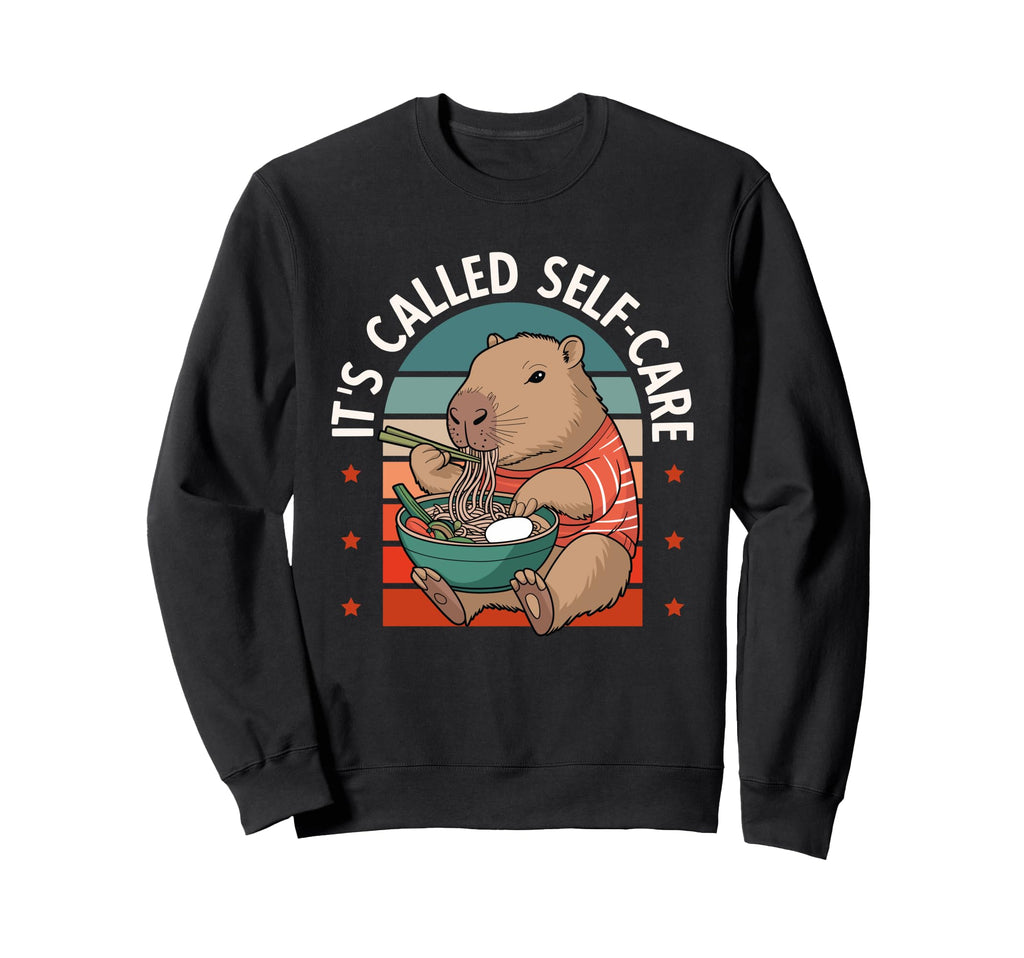 Kawaii Capybara Ramen Noodles Its Sweatshirt - Trendy Graphic Men Women - T-Shirt, Sweatshirt, Hoodie