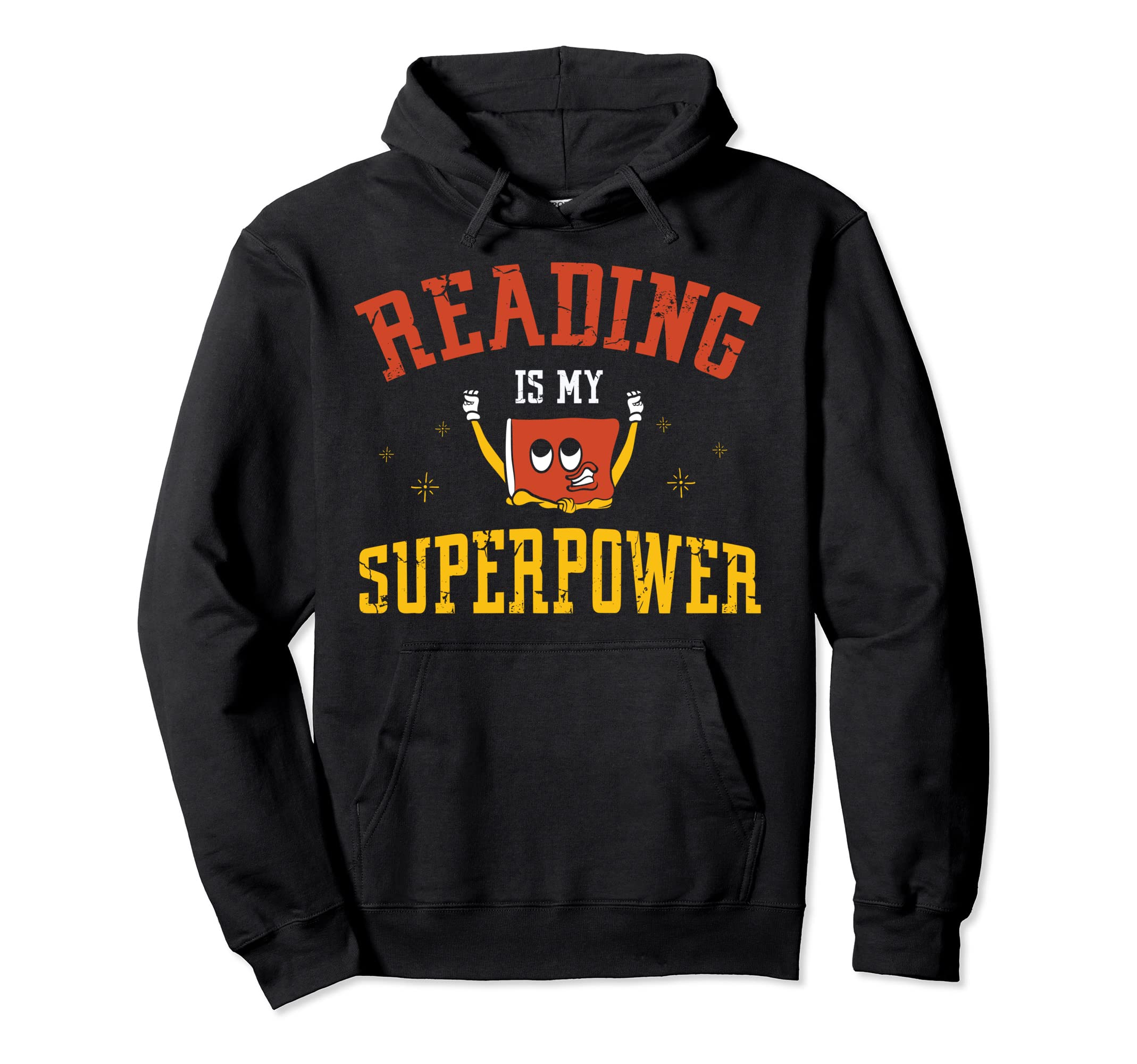 Reading Is My Superpower Bookmarks Hoodie - Novelty Apparel Unisex - T-Shirt, Sweatshirt, Hoodie