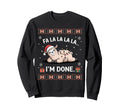 Funny Llama Introvert Burnout Holiday Sweatshirt - Graphic Print Unisex - T-Shirt, Sweatshirt, Hoodie