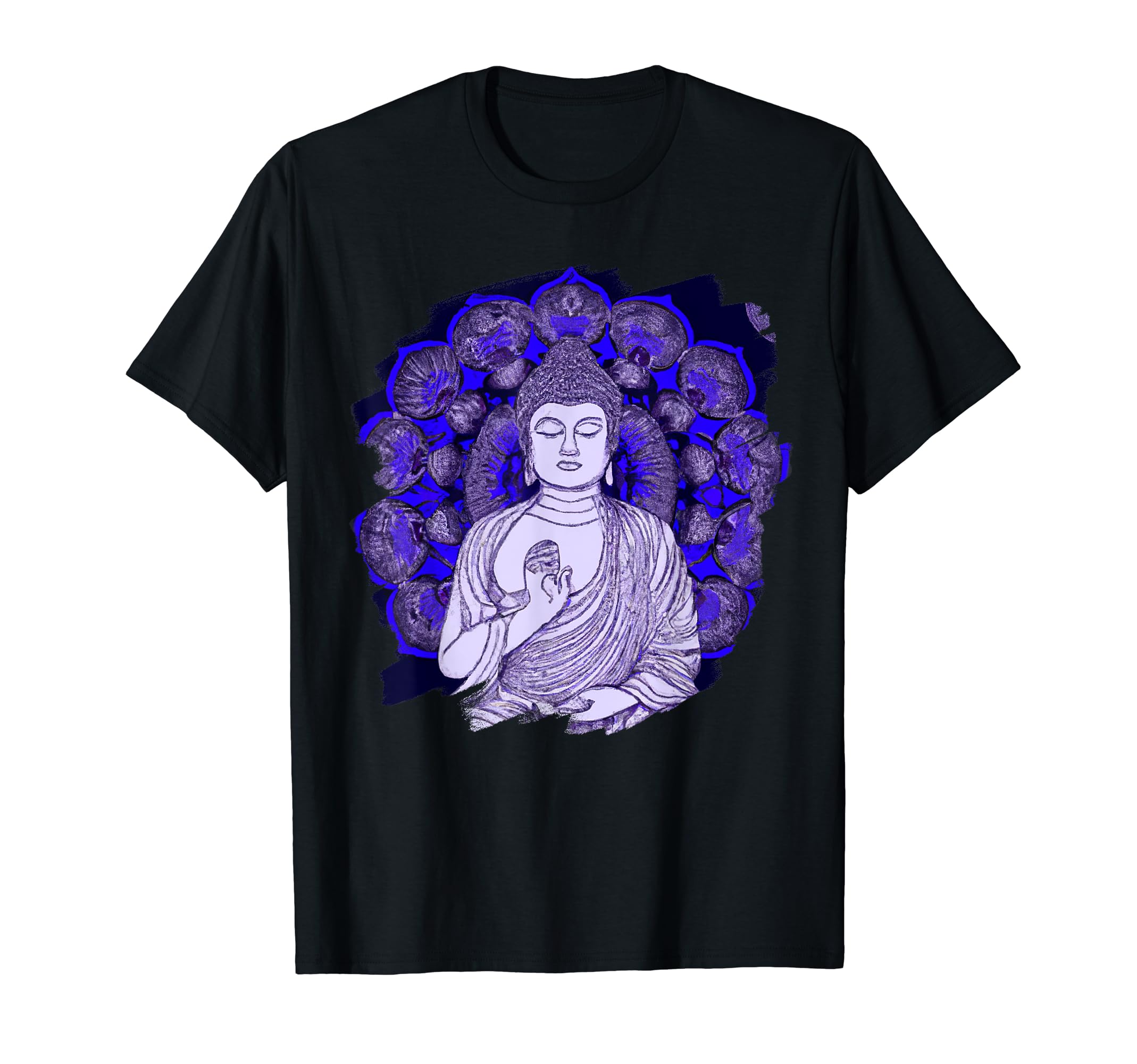 Zen Buddha Mandala Spiritual Asian T-Shirt - Minimalist Print Unisex - T-Shirt, Sweatshirt, Hoodie