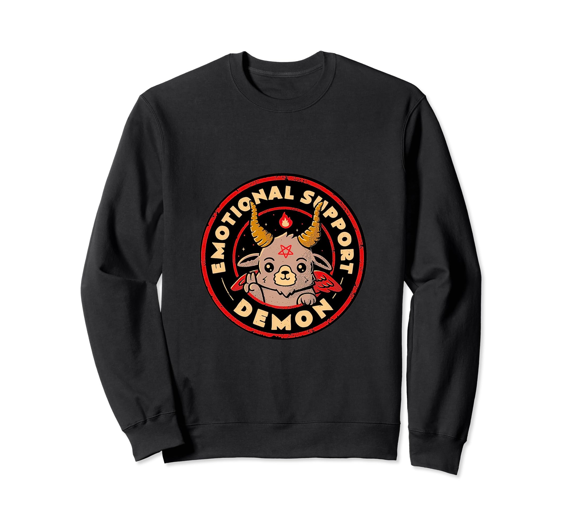 Emotional Support Demon Sweatshirt - Custom Art Print for Adults - T-Shirt, Sweatshirt, Hoodie