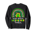 One Lucky Literature Teacher Rainbow Sweatshirt - Graphic Print Men Women - T-Shirt, Sweatshirt, Hoodie