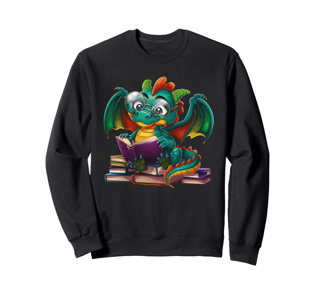 Reading Dragon Shirts Magical Book Lover T-Shirt - Aesthetic Graphic Unisex - T-Shirt, Sweatshirt, Hoodie