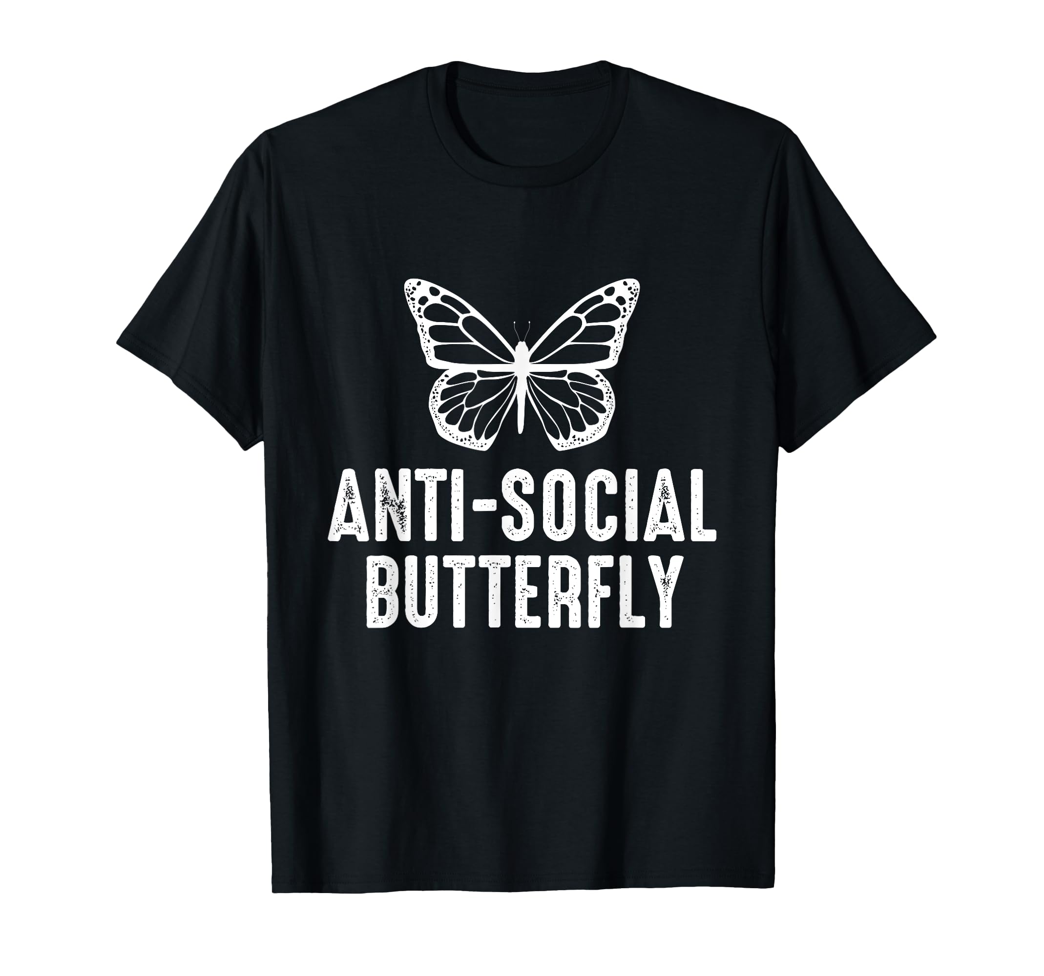 Anti Social Butterfly Introvert Gift T-Shirt - Aesthetic Graphic Men Women - T-Shirt, Sweatshirt, Hoodie