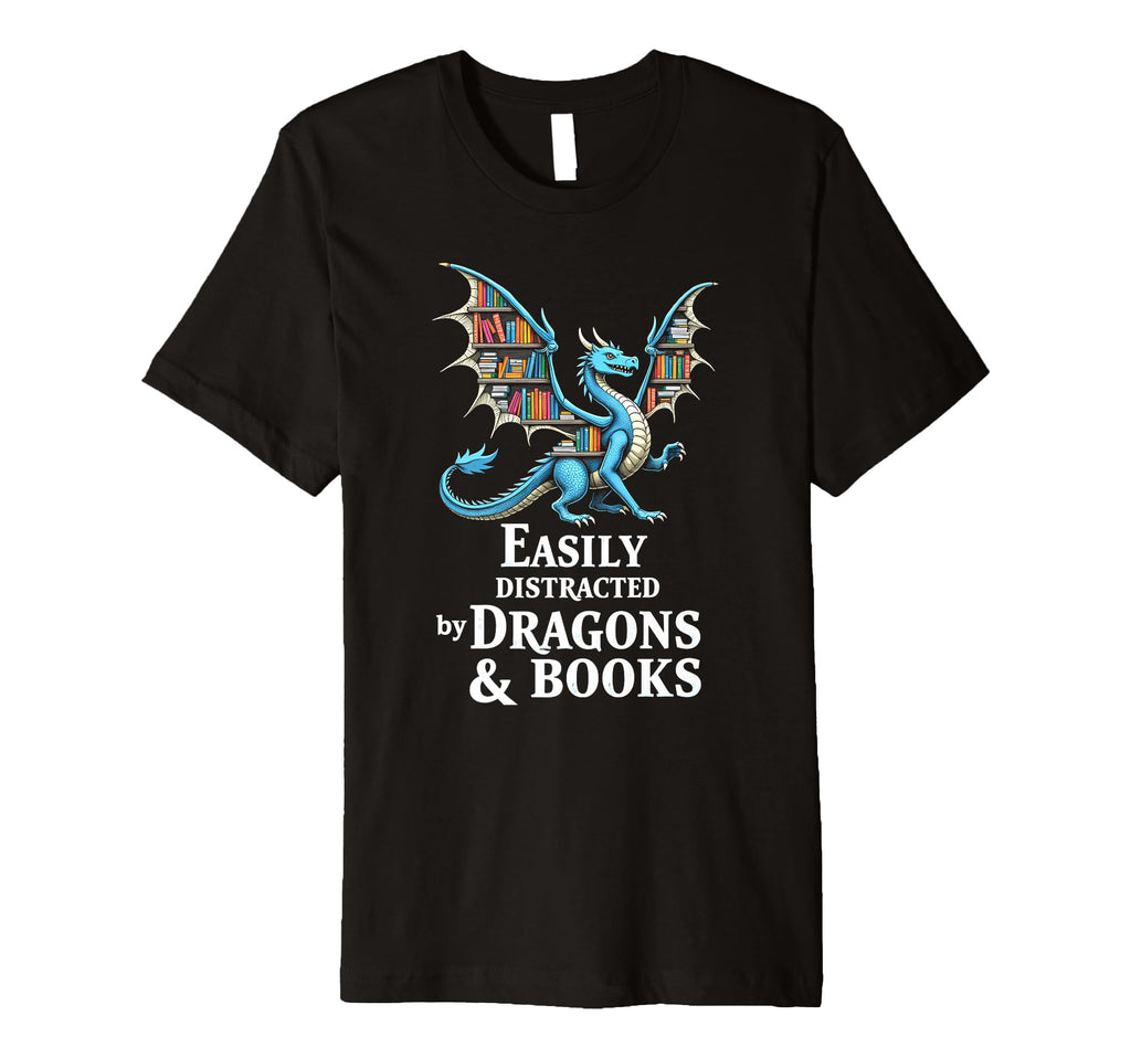 Whimsical Easily Distracted Dragons And T-Shirt - Trendy Graphic Men Women - T-Shirt, Sweatshirt, Hoodie