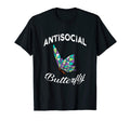 Antisocial Butterfly Introvert T-Shirt - Aesthetic Graphic Men Women - T-Shirt, Sweatshirt, Hoodie