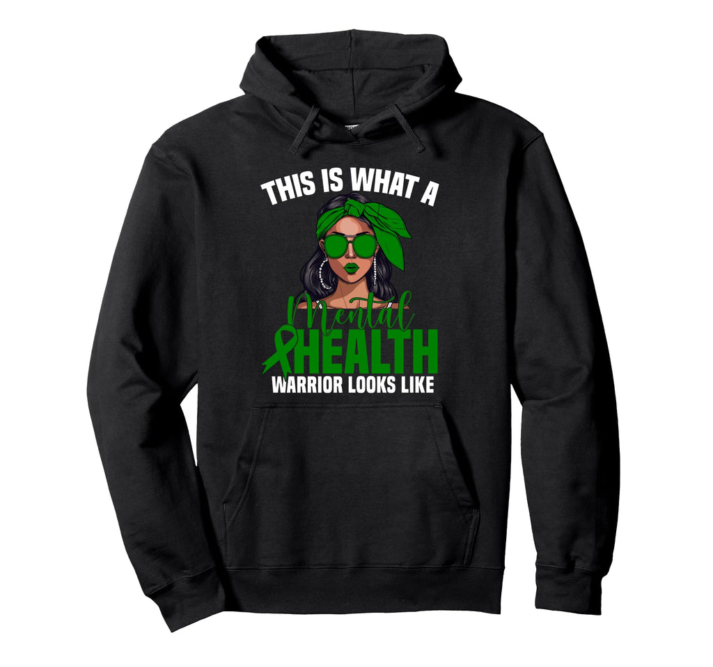 Mental Health Warrior Fighter Hoodie - Custom Art Print Men Women - T-Shirt, Sweatshirt, Hoodie