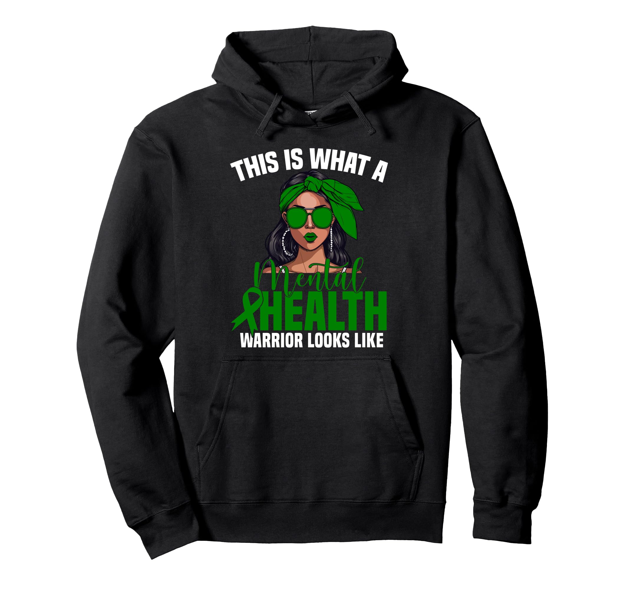 Mental Health Warrior Fighter Hoodie - Custom Art Print Men Women - T-Shirt, Sweatshirt, Hoodie