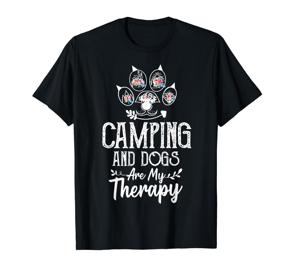 Mountain Funny Camping And Dog Are My T-Shirt - Custom Art Print Men Women - T-Shirt, Sweatshirt, Hoodie