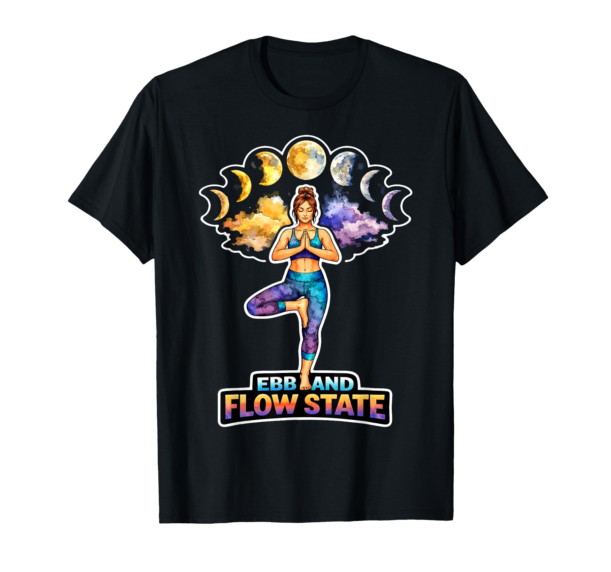 Moon Meditation Lunar Mindfulness T-Shirt - Aesthetic Graphic Unisex - T-Shirt, Sweatshirt, Hoodie