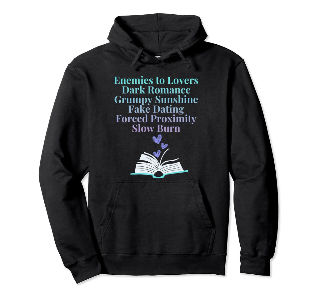 Bibliophile Romance Book Genre Hoodie - Novelty Apparel Unisex - T-Shirt, Sweatshirt, Hoodie