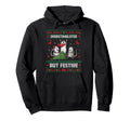 Funny Possum Ugly Overstimulated Festive Hoodie - Graphic Print Unisex - T-Shirt, Sweatshirt, Hoodie