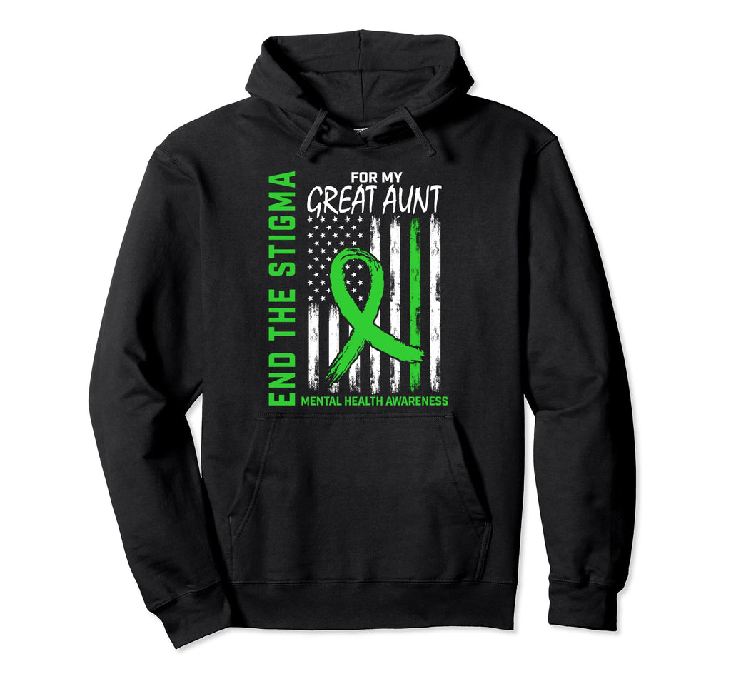 End Stigma Mental Health Awareness Usa Hoodie - Aesthetic Graphic Unisex - T-Shirt, Sweatshirt, Hoodie