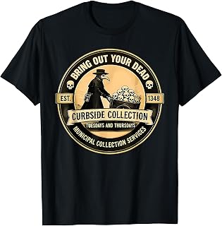 Retro Plague Doctor Bring Out Your Dead Est 1348 Dark Humor T-Shirt Unisex T-shirt, Sweatshirt, Hoodie, Long Sleeve Tee - T-Shirt, Sweatshirt, Hoodie
