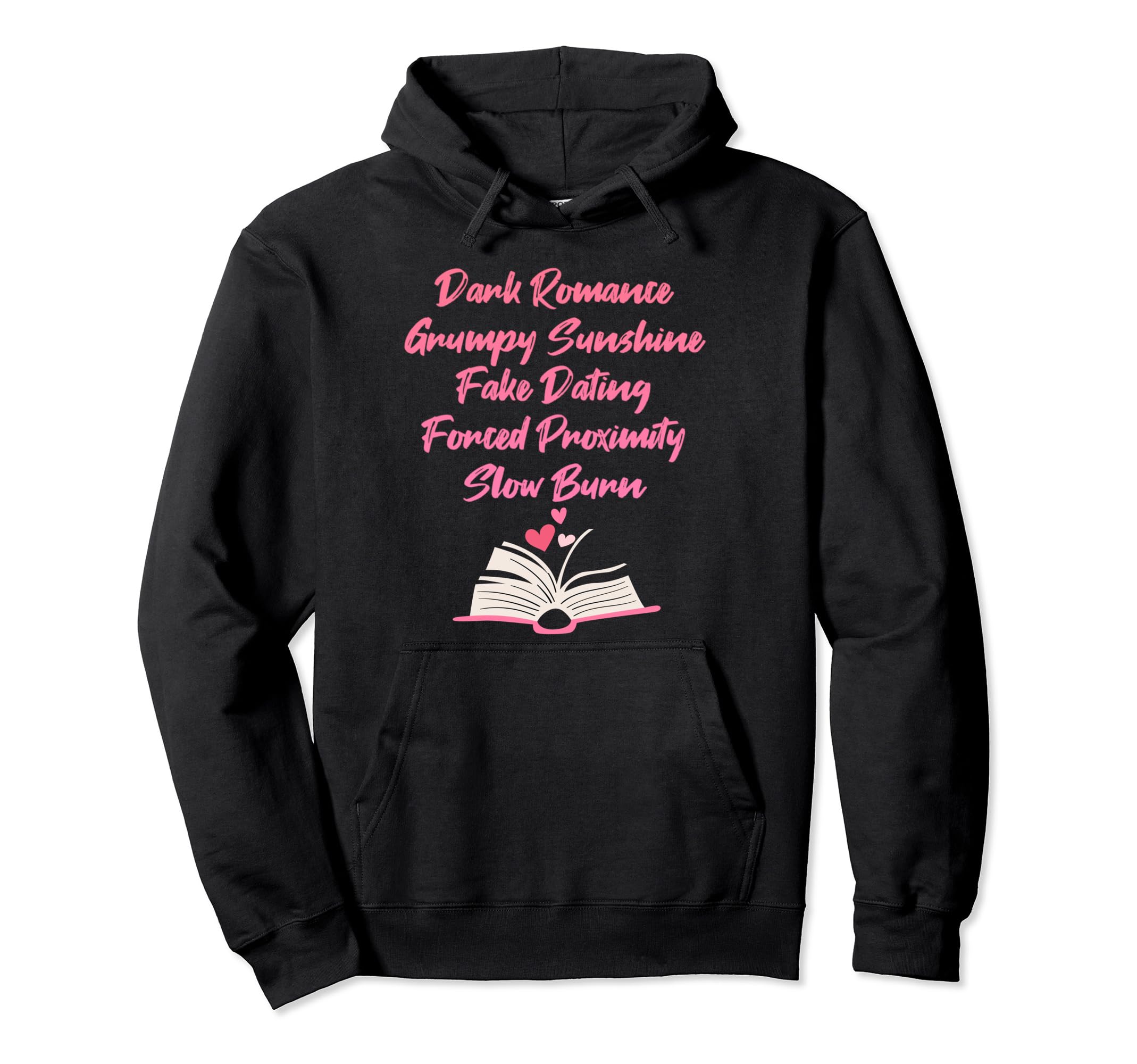 Bibliophile Romance Book Genre Hoodie - Streetwear Style for Adults - T-Shirt, Sweatshirt, Hoodie