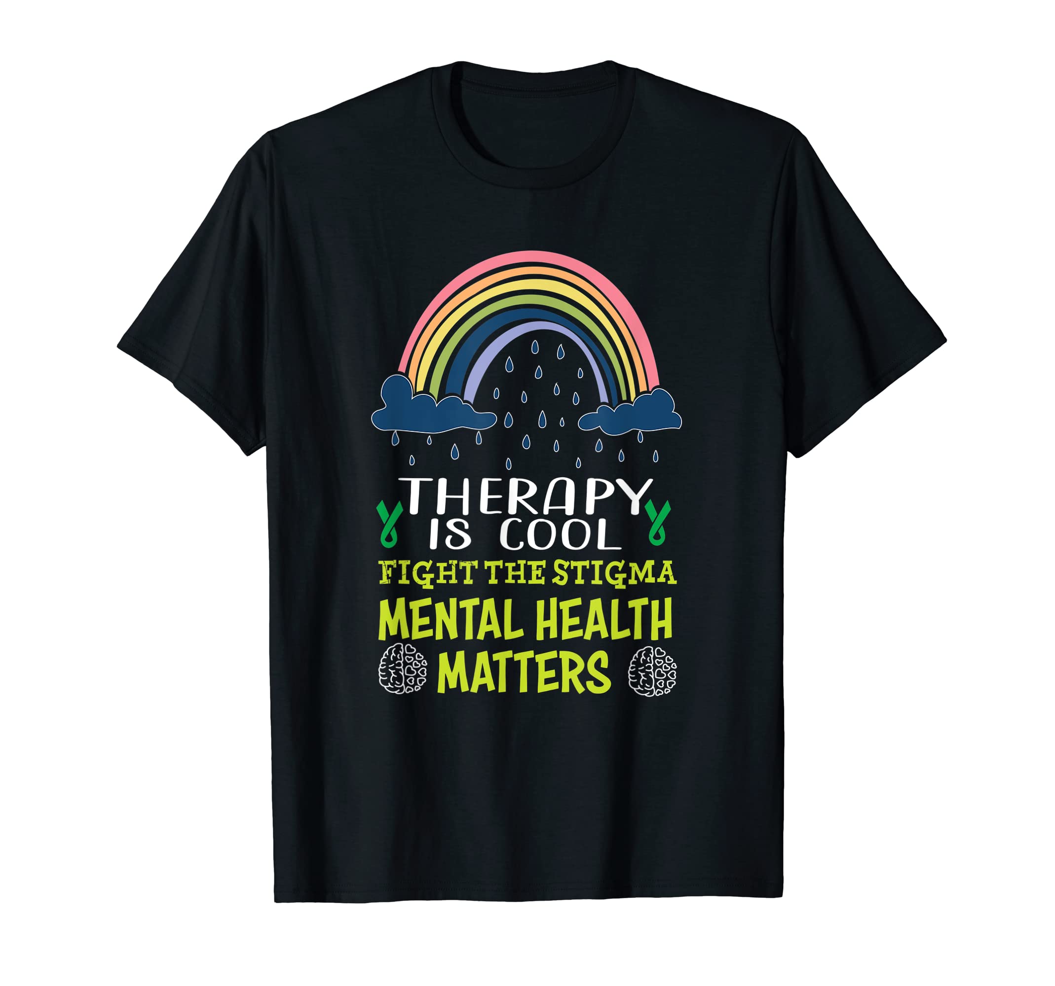 Therapy Is Mental Health Matters Mind T-Shirt - Custom Art Print Men Women - T-Shirt, Sweatshirt, Hoodie