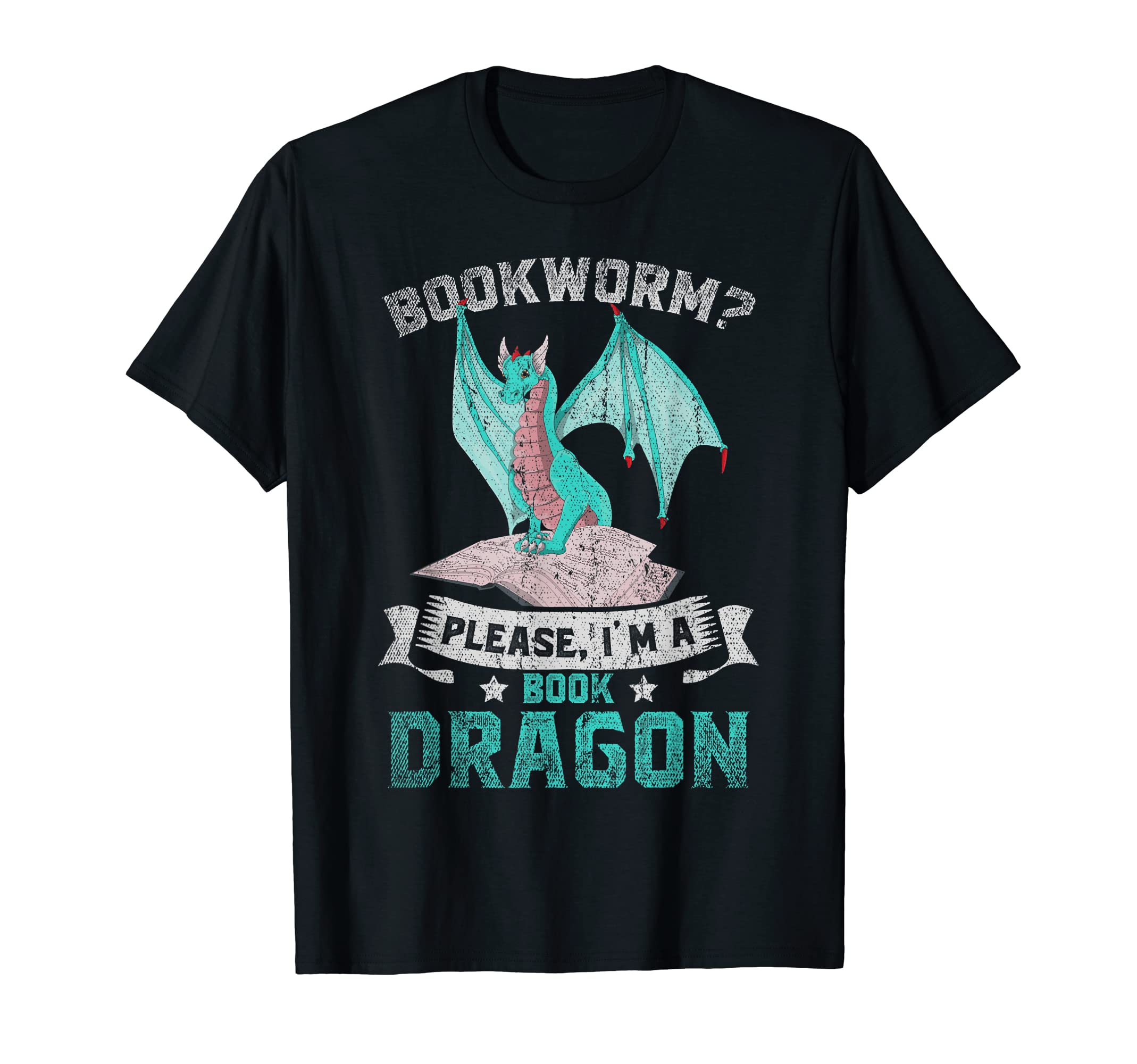 Bookworm Please Im Book Dragon Funny T-Shirt - Graphic Print for Adults - T-Shirt, Sweatshirt, Hoodie