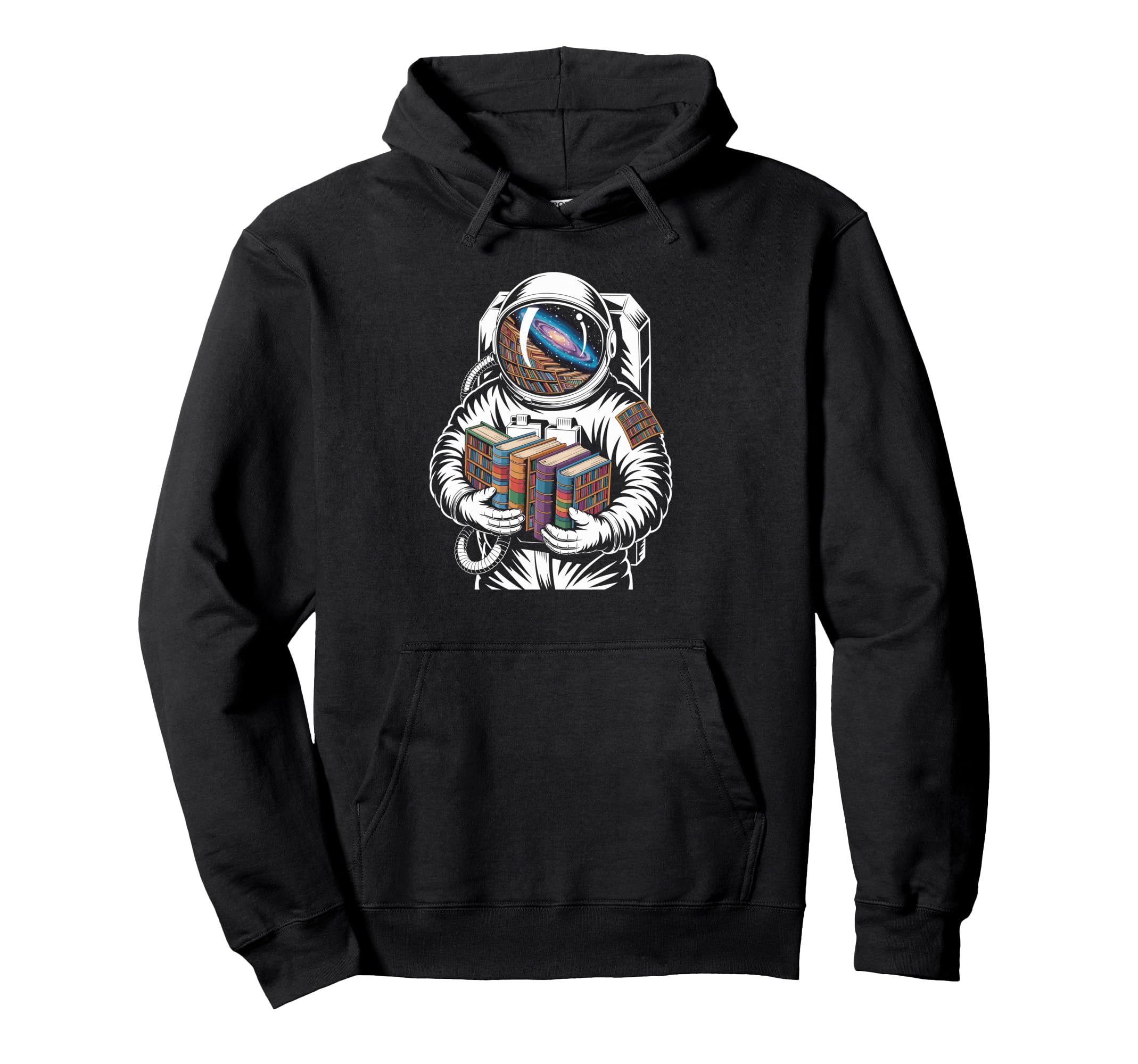 Astronaut Discovering Cosmic Universe Hoodie - Minimalist Print Unisex - T-Shirt, Sweatshirt, Hoodie