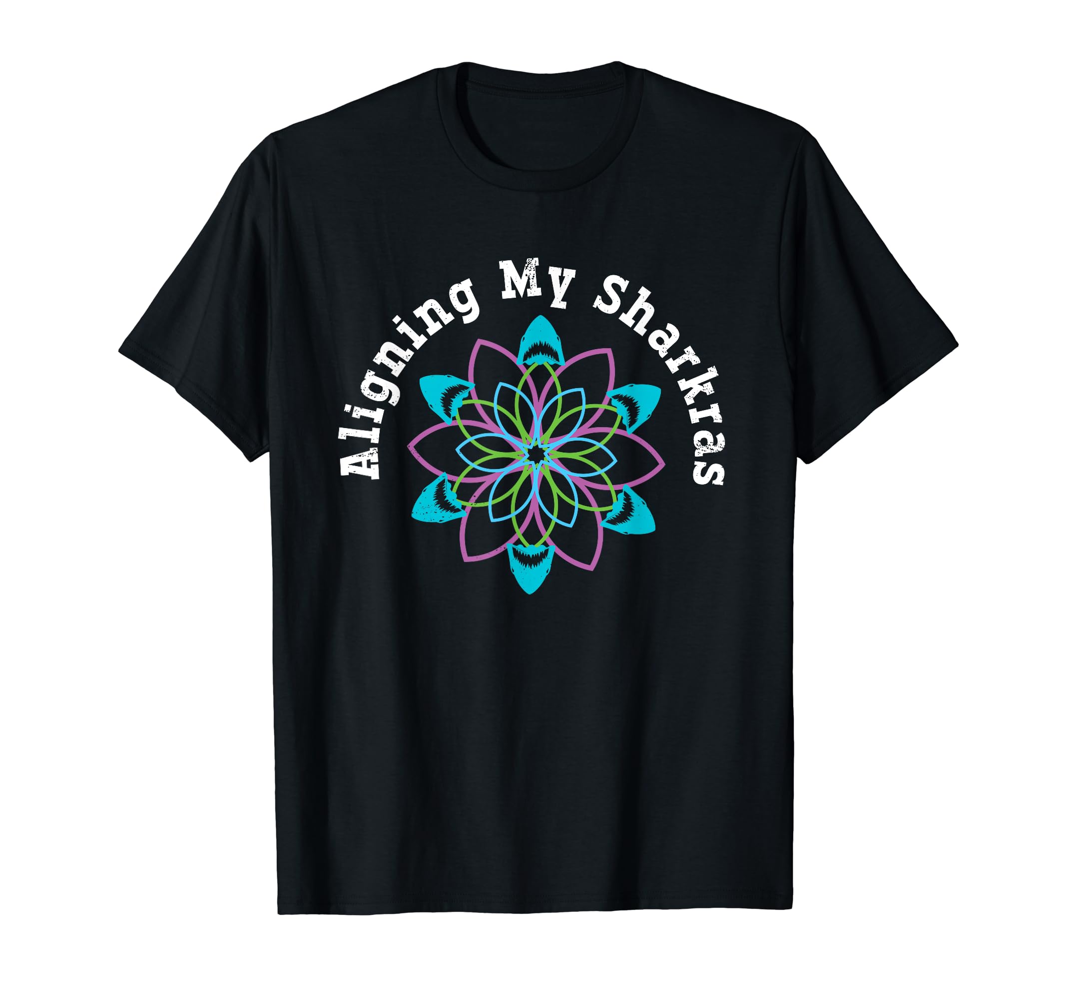 Meditation Aligning My Sharkras T-Shirt - Minimalist Print for Adults - T-Shirt, Sweatshirt, Hoodie