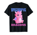 Emotionally Attached To Dragons Books T-Shirt - Custom Art Print Men Women - T-Shirt, Sweatshirt, Hoodie