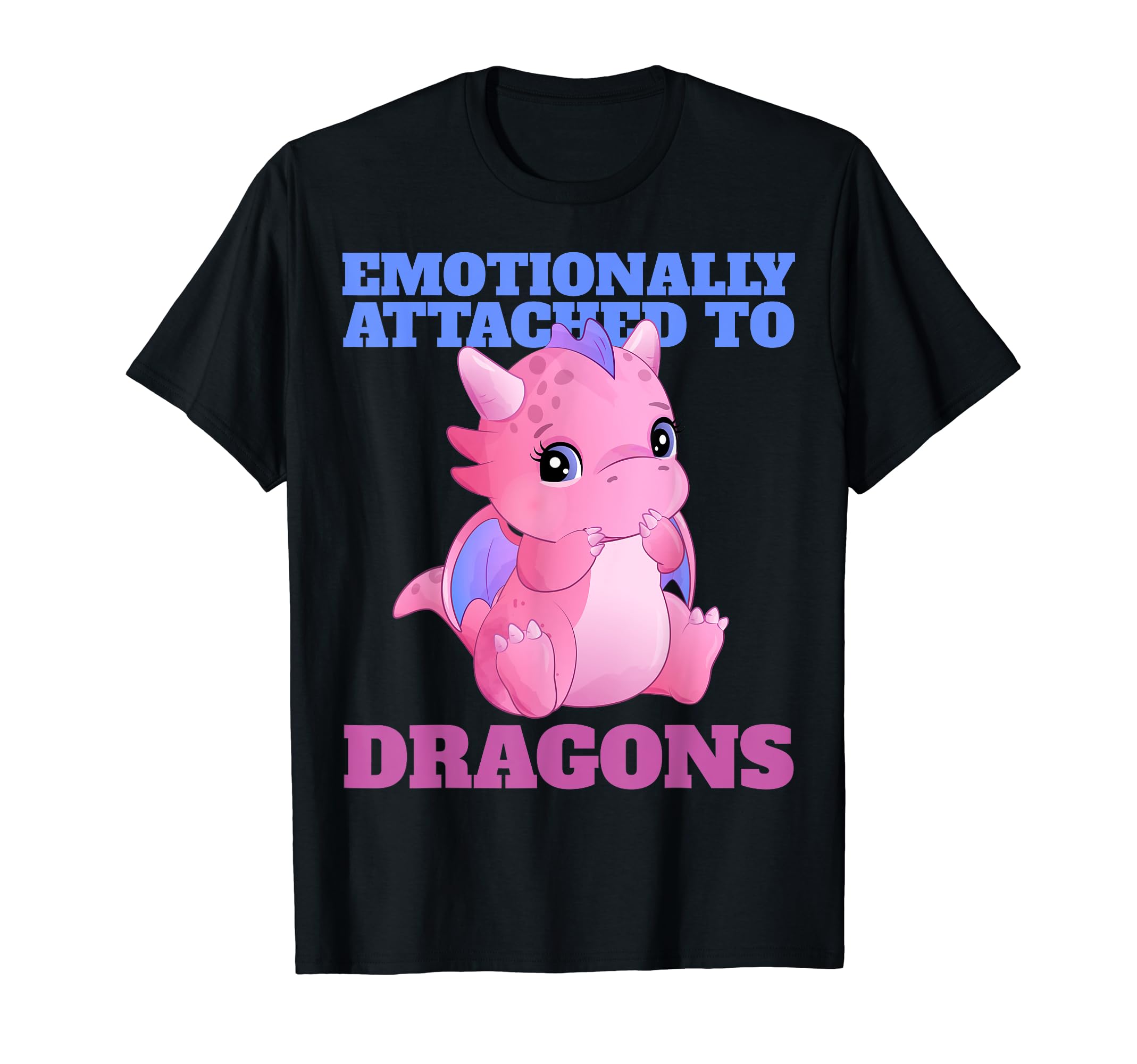 Emotionally Attached To Dragons Books T-Shirt - Custom Art Print Men Women - T-Shirt, Sweatshirt, Hoodie
