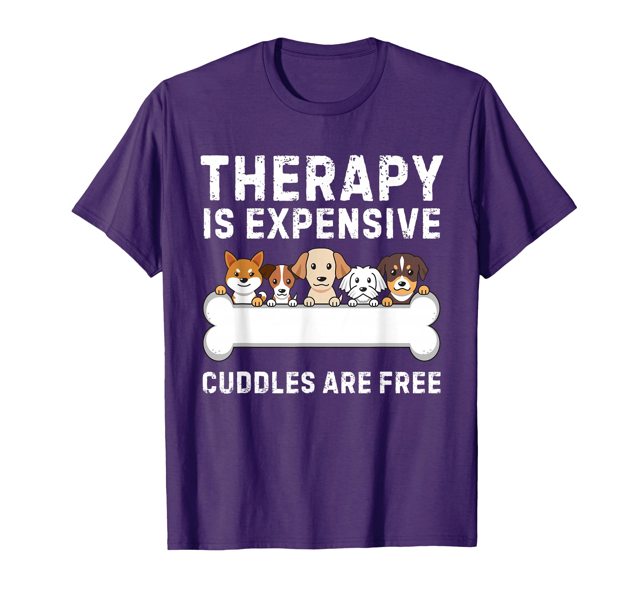 Dog Therapy Free Funny Dog Lover T-Shirt - Minimalist Print for Adults - T-Shirt, Sweatshirt, Hoodie