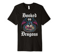 Dragon Books Nerds Reading Writer Writing T-Shirt - Graphic Print Unisex - T-Shirt, Sweatshirt, Hoodie