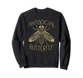 Antisocial Butterfly Housefly Sweatshirt - Trendy Graphic for Adults - T-Shirt, Sweatshirt, Hoodie