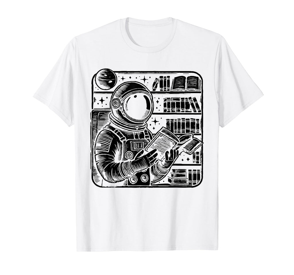 Astronaut Librarian Library Book T-Shirt - Streetwear Style for Adults - T-Shirt, Sweatshirt, Hoodie