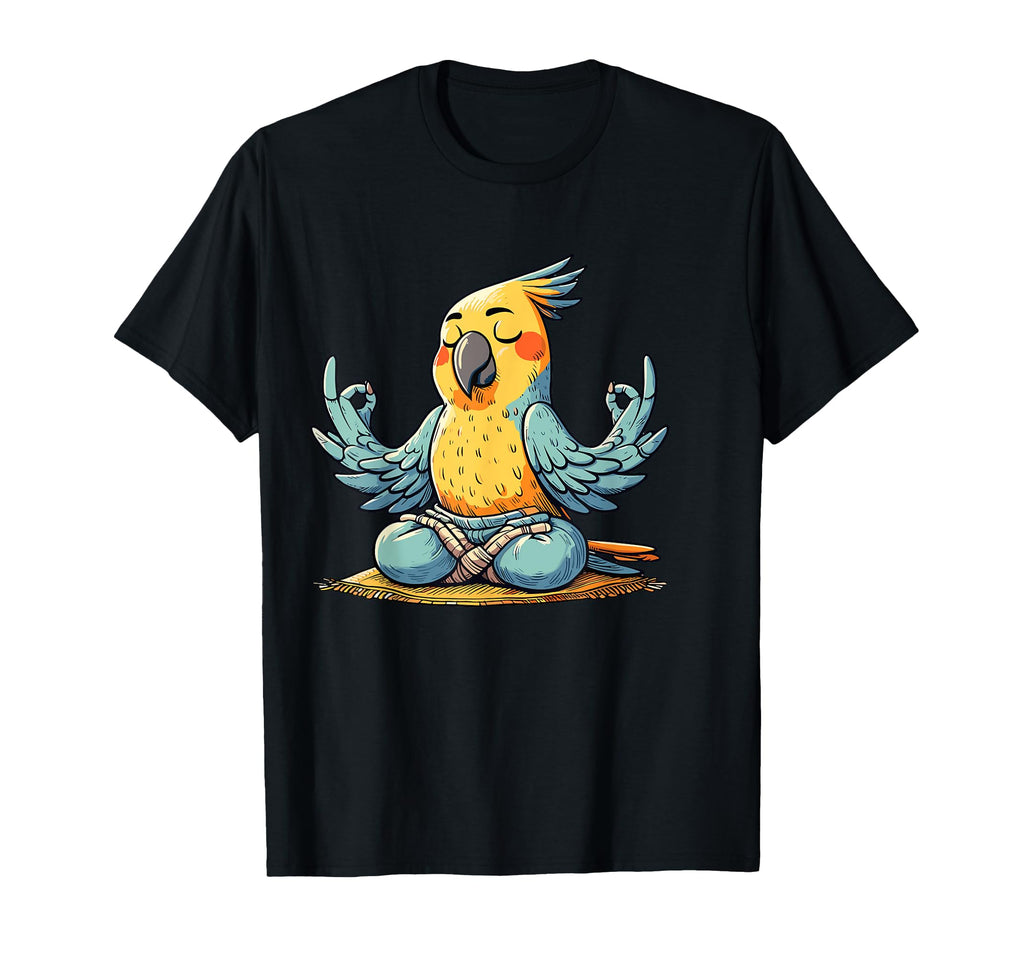 Meditation Parrot Yoga Pose Relaxing T-Shirt - Minimalist Print for Adults - T-Shirt, Sweatshirt, Hoodie