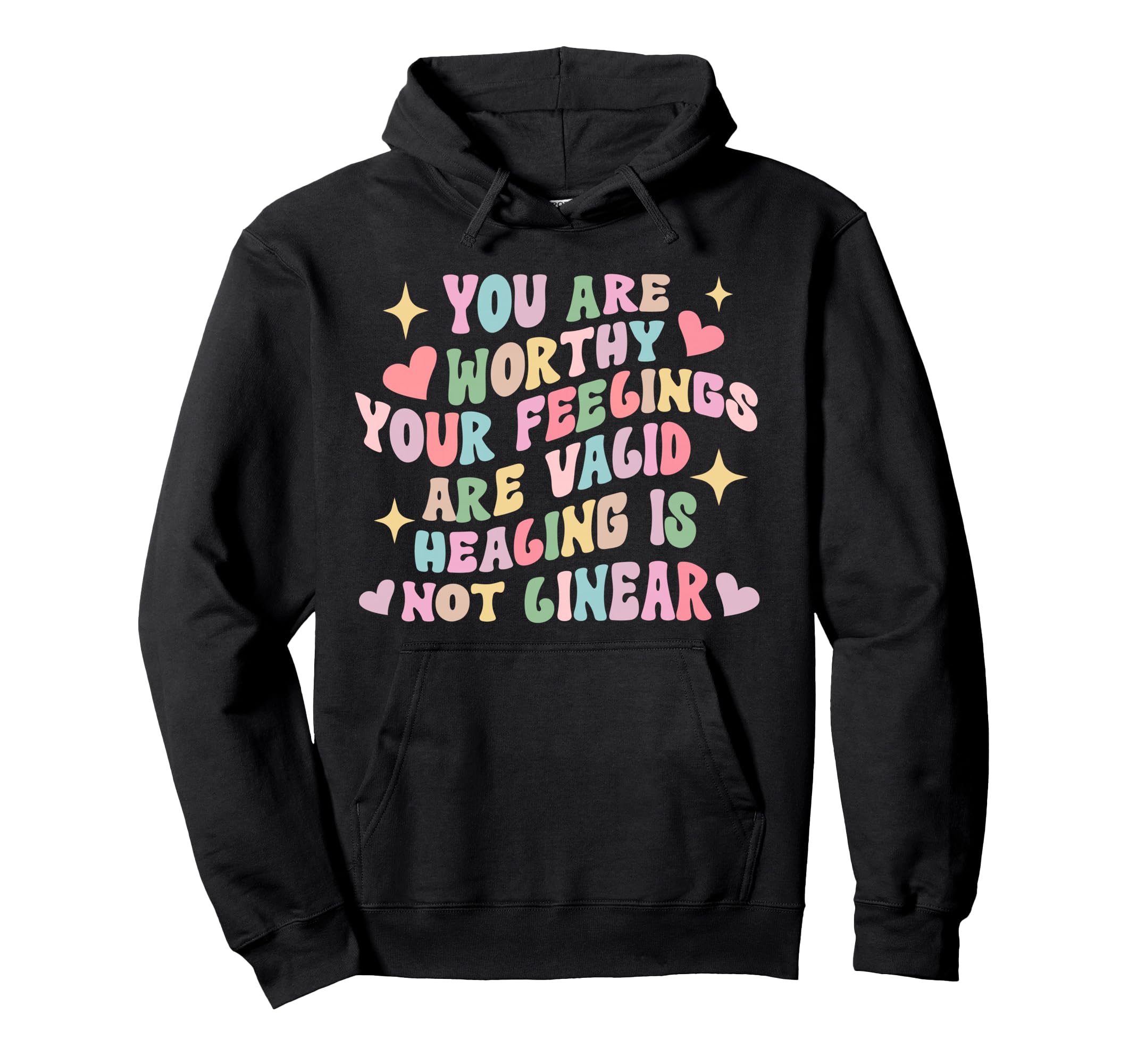 Mental Health Awareness Groovy Mental Hoodie - Minimalist Print Unisex - T-Shirt, Sweatshirt, Hoodie