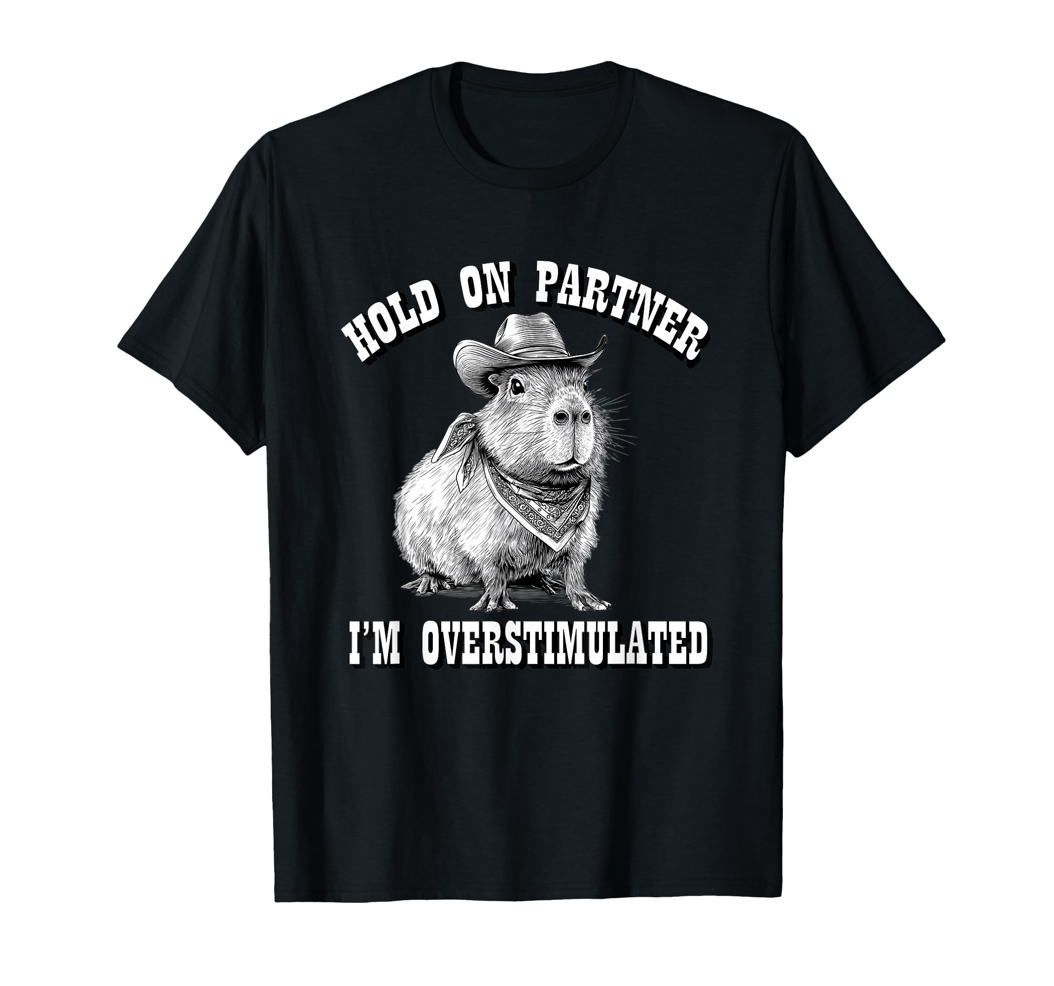 Funny Adhd Western Howdy Partner T-Shirt - Custom Art Print Unisex - T-Shirt, Sweatshirt, Hoodie