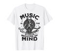 Funny Skeleton Meditation Listening To T-Shirt - Graphic Print Unisex - T-Shirt, Sweatshirt, Hoodie