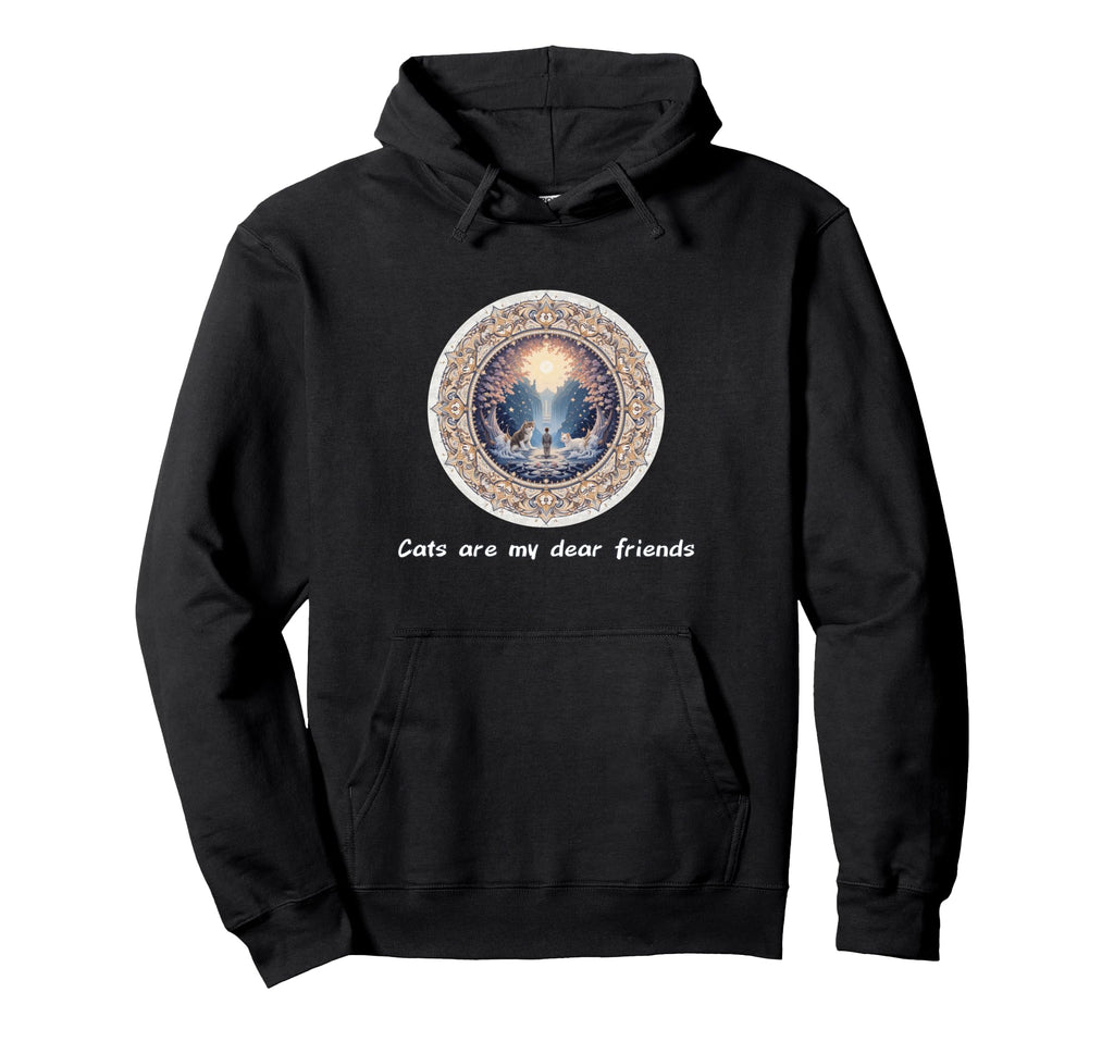 Cats Are My Best Friends Sacred Animals Hoodie - Graphic Print Men Women - T-Shirt, Sweatshirt, Hoodie