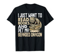 Funny Bearded Dragon Zoology Book Lover T-Shirt - Graphic Print for Adults - T-Shirt, Sweatshirt, Hoodie