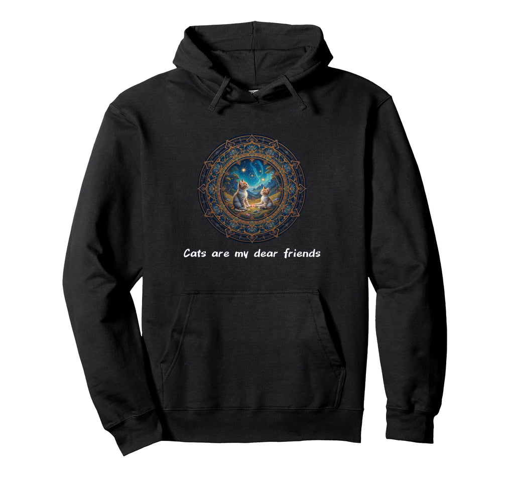 Cats Are My Best Friends Sacred Animals Hoodie - Novelty Apparel Unisex - T-Shirt, Sweatshirt, Hoodie