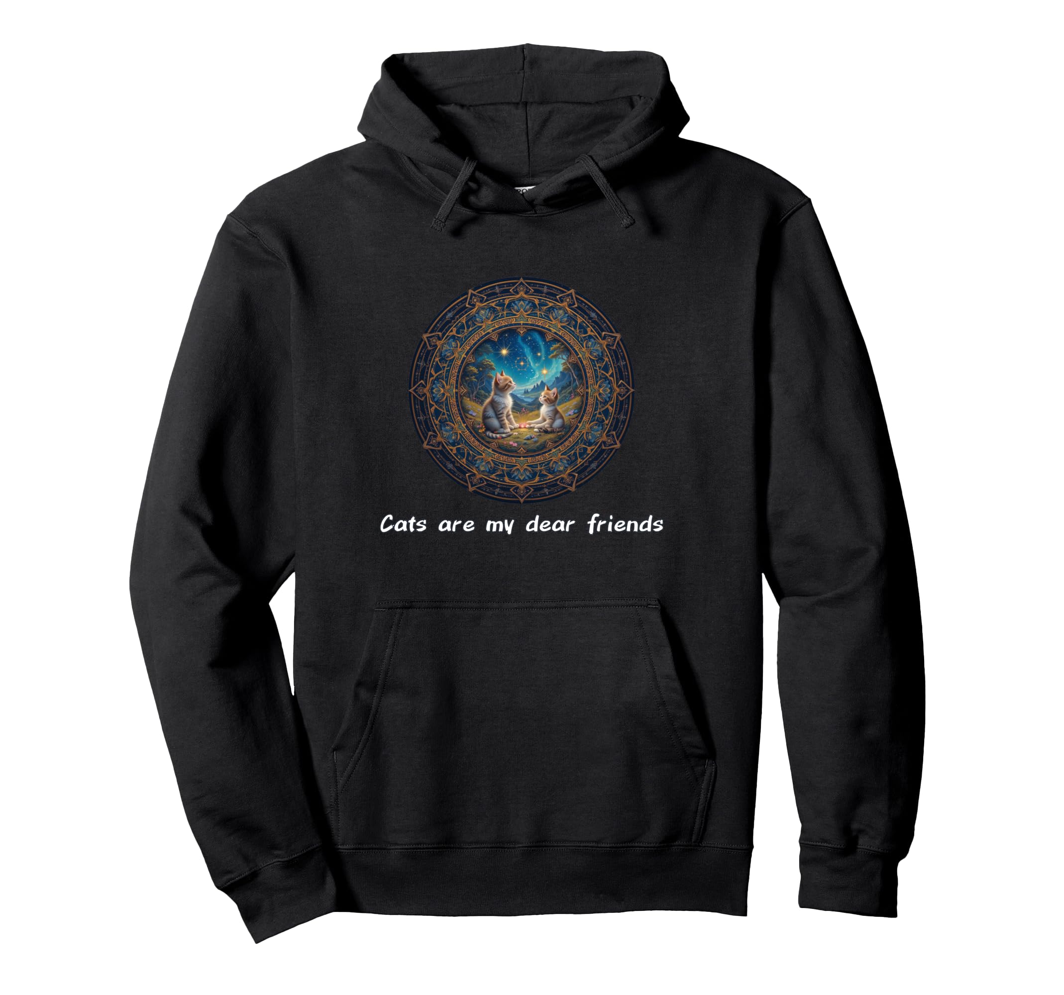 Cats Are My Best Friends Sacred Animals Hoodie - Novelty Apparel Unisex - T-Shirt, Sweatshirt, Hoodie